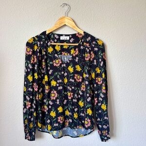 Velvet by Graham & Spencer Floral Boho Blouse | Size Small